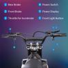 36V Electric Dirt Bike for Kids 8-14, 15.5MPH Off-Road Motorcycle 350W Brushless and 500W Brushed, High-Speed for Teens with LED Headlight, Leather Seat, Front+Back Brake for Max Load 175lbs, Black view 2