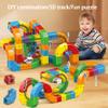 Electric Train Set for Kids, 3D Magic Rail Cube, STEM Train Toy Set, Traffic Signs, 3D Racing Track Set with Electric Train for Boys and Girls Aged 3 4 5 6 7 8 9 10 Years Old Birthday view 3