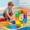 Electric Train Set, Rail Cube, Motorized Car Blocks Track, 3D Magic Gravity-Defying Building Toy Train Track Set, Early Learning Educational Toy for 3 4 5 6 7 8 Years Old Boys Girls view 3