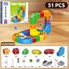 Electric Train Set for Kids, 3D Magic Rail Cube, STEM Train Toy Set, Traffic Signs, 3D Racing Track Set with Electric Train for Boys and Girls Aged 3 4 5 6 7 8 9 10 Years Old Birthday view 2