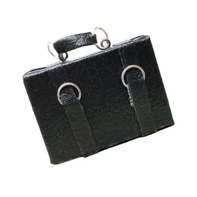 1/12 Miniature Dollhouses PU Travel Case with Removable Rooms Wood PU Metal Educational Toy Handcrafted Dollhouses Furniture Miniature
