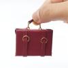 1/12 Miniature Dollhouses PU Travel Case with Removable Rooms Wood PU Metal Educational Toy Handcrafted Dollhouses Furniture Miniature view 3
