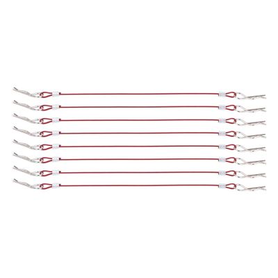 Rc Toys Parts For HSP For WLtoys 1/10 8pcs Metal Clip R Pin Rod With Anti Lost Ropes RC Body Shell Wire Scale Crawler Car Accessories(Red)