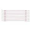 Rc Toys Parts For HSP For WLtoys 1/10 8pcs Metal Clip R Pin Rod With Anti Lost Ropes RC Body Shell Wire Scale Crawler Car Accessories(Red) view 1