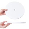 360 Rotating Display Stand for Small Objects Plastic Lazy Susans Turntable Revolving Base for Miniature Collectibles Desktop Rotating Display view 3