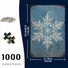 1000 Piece Christmas Snowflake Winter Wooden Jigsaw Puzzle Entryway Promotes Family Bonding Creates Festive Atmosphere Ideal for Holiday Activities 29.5x19.7 Inch view 2
