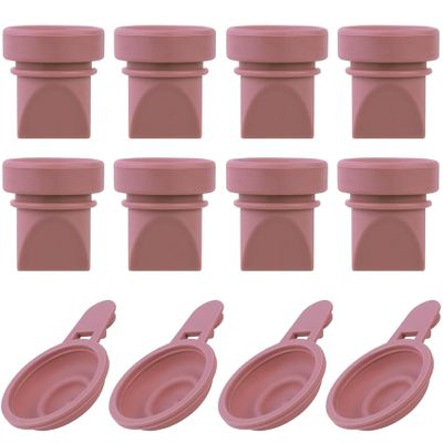 12PCS Breast Pump Parts, 8PCS Duckbill Valves & 4pcs Silicone Diaphragm Compatible with Momcozy M9 Wearable Breast Pump, Replace for M9 Pump Parts, Breastfeeding Accessories, NOT Original Pump Parts