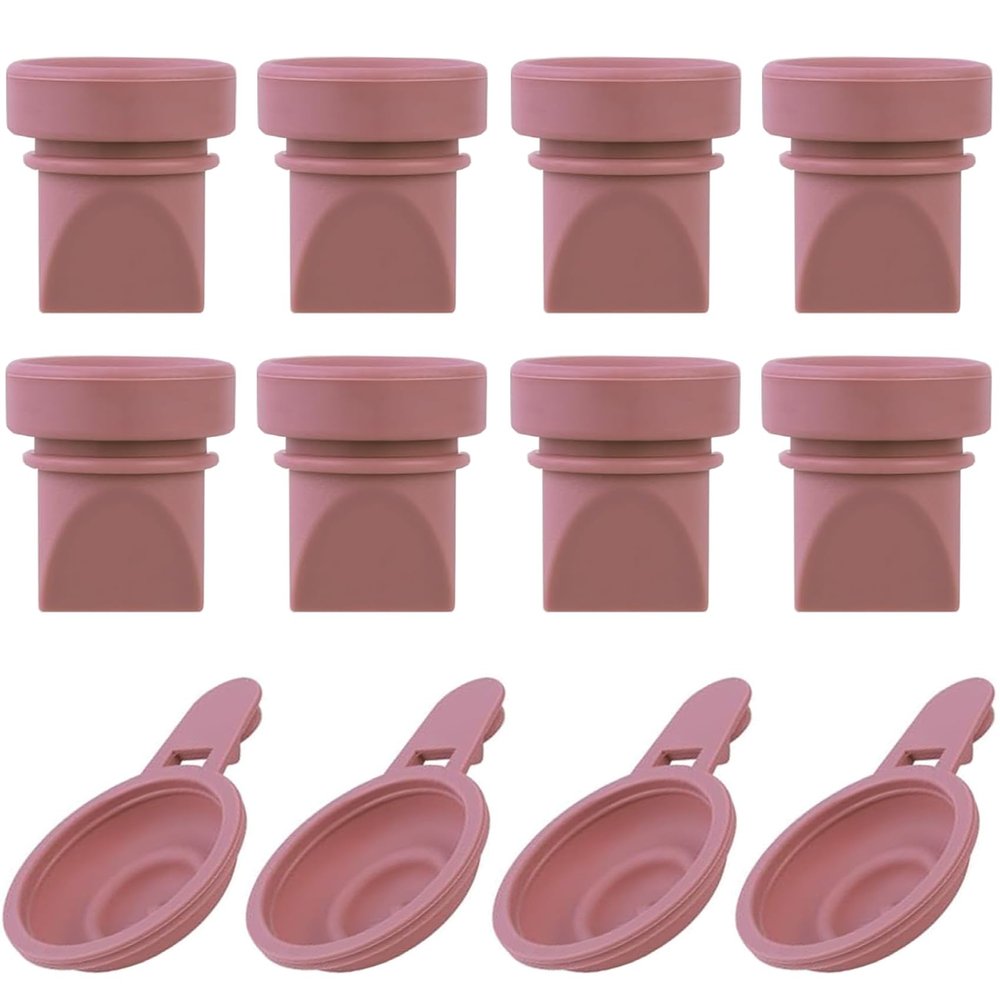 12PCS Breast Pump Parts, 8PCS Duckbill Valves & 4pcs Silicone Diaphragm Compatible with Momcozy M9 Wearable Breast Pump, Replace for M9 Pump Parts, Breastfeeding Accessories, NOT Original Pump Parts