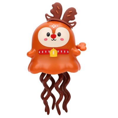 Fockety Electric Dancing Octopus Toy, Tummy Time Toys Crawling Octopus Baby Toy, Stress Relief Interactive Wind Up Dancing Squid Toy for Birthday Gifts Christmas Stocking Stuffers