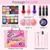 Golray Teen Makeup Kit for Girls Ages 8-12, Starter Full Make up Set With Train Case/4 Eyeshadow Pallets/Blush/Lipstick/Brush, Kid Birthday Gift Beauty Toy for Girl 9 10 11 12 Years view 2