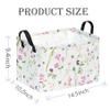 ACMUUNI Rectangle Gift Shelf Nursery Storage Basket Laundry Hamper Storage Box and Bins for Home Clothes with Handles view 2