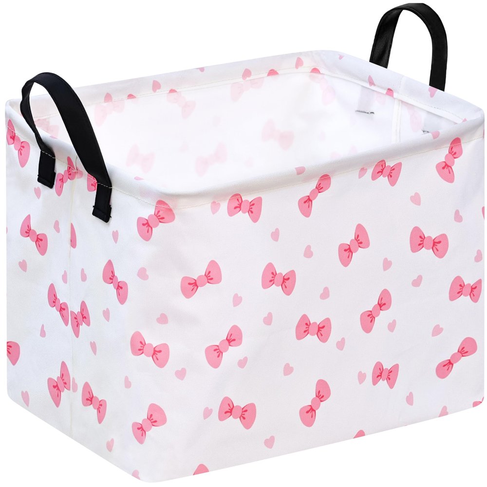 ACMUUNI Rectangle Gift Shelf Nursery Storage Basket Laundry Hamper Storage Box and Bins for Home Clothes with Handles