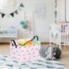 ACMUUNI Rectangle Gift Shelf Nursery Storage Basket Laundry Hamper Storage Box and Bins for Home Clothes with Handles view 3
