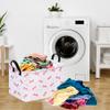 ACMUUNI Rectangle Gift Shelf Nursery Storage Basket Laundry Hamper Storage Box and Bins for Home Clothes with Handles view 4