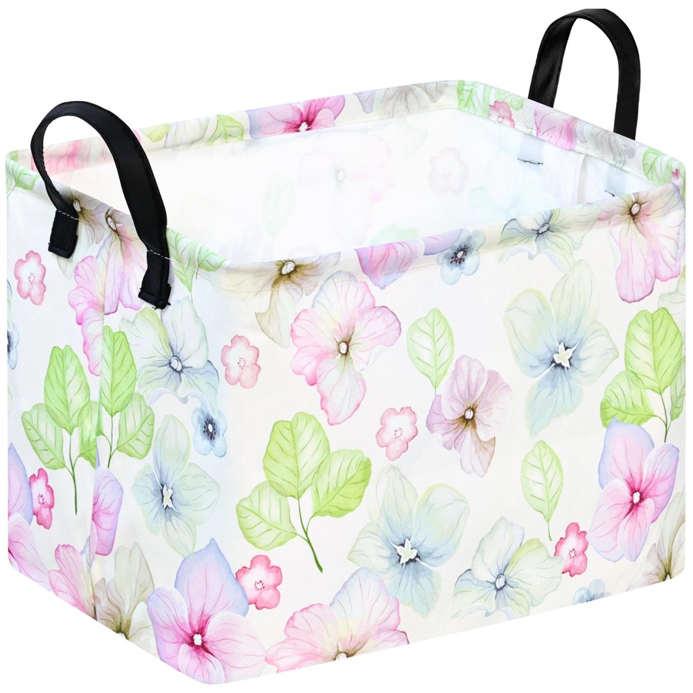 ACMUUNI Rectangle Gift Shelf Nursery Storage Basket Laundry Hamper Storage Box and Bins for Home Clothes with Handles