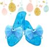 2 Pair Princess Shoes High Heels Little Girls Cute Princess Dress Up Shoes Portable Pretend Play Crystal Heels Girls Dressing-up Costumes For Girl Age 3-6 (618.54.5cm) view 4