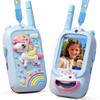 Kahopy Video Walkie Talkies for Kids Rechargeable Kids Walkie Talkies 2 Pack, 1000FT Range, Fun Toys for Indoor Outdoor Play Birthday Gifts for Boys and Girls Ages 3-12 (Blue+Blue) view 1