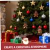 CAKEEYUM Christmas Craft Kits Gingerbread Man Air Dry Clay Kit DIY Christmas Modeling Clay for Kids Age 3+ Birthday School Winter Party Fun Craft Kits, DIY Ornament Kit, Gingerbread Man view 4