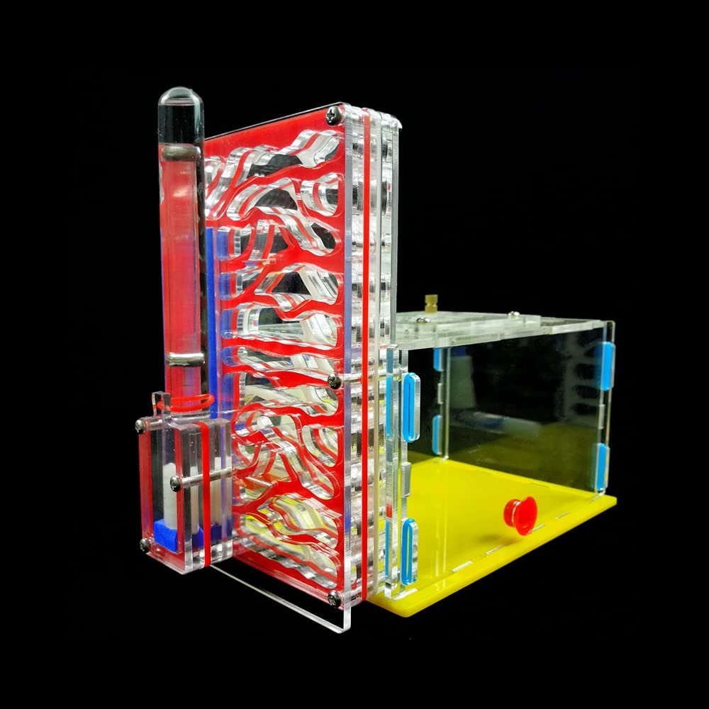 ZJchao DIY TDesign Feeding Area Acrylic Farm Villa Mania House Birthday Present for Enthusiasts and Lovers (Red)