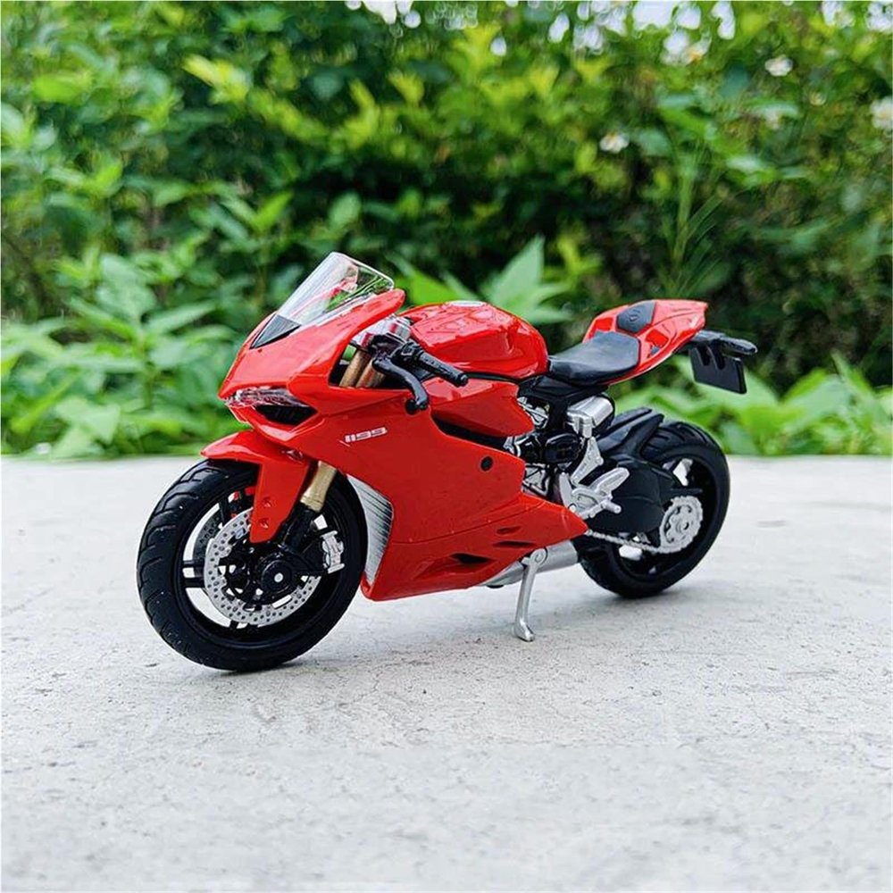 Collection 1/18 Motorcycle Model Diecasts Portable Racing Finger Motobike Simulation Collection Toys for Ducati 1199 Panigale