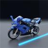 Collection 1/18 Motorcycle Model Diecasts Portable Racing Finger Motobike Simulation Collection Toys for ZX-10R view 2
