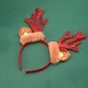 AZHOUQIBD Christmas with ears and deer antlers headband view 1