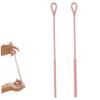 2pcs Silicone Straw Brush Cleaner Set with Long Flexible Handle for Cups, Baby Bottles, Water Tumblers - Reusable Cleaning Brush for Narrow & Wide Straws (Gray, 6+9 Combo Pack).. view 1