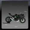 Collection 1:9 Motorcycle Model Diecasts Portable Racing Finger Motobike Simulation Collection Toys for H2R view 3