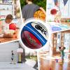 Silent Indoor Basketball  Foam Bounce Ball, Noise Free Dribbling, Lightweight Training Set with Non-Slip Surfaces | Indoor Exercise Game for Family Gym Classroom Home Play Practice Fun Activities view 4