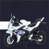 Collection 1/12 Motorcycle Model Diecasts Portable Racing Finger Motobike Simulation Collection Toys for Suzuki GSX-250R(White) view 1