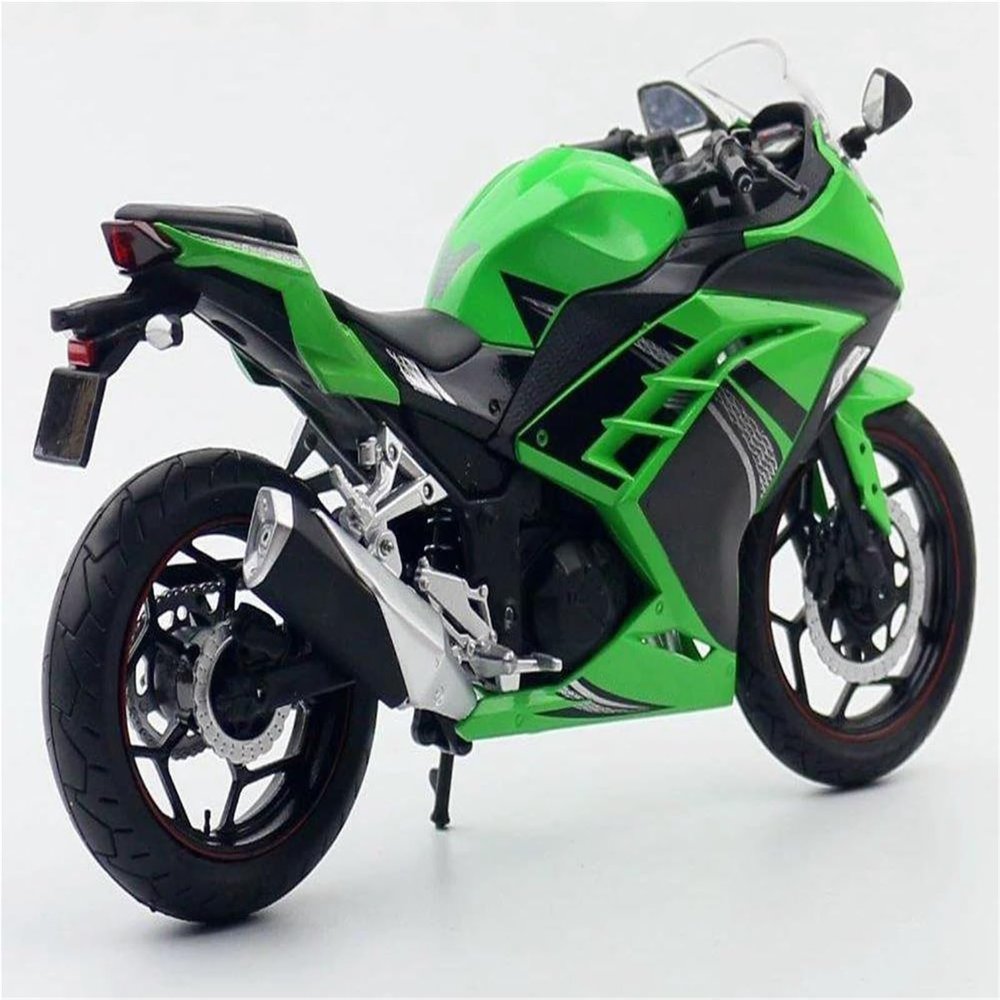 Collection 1:12 Motorcycle Model Diecasts Portable Racing Finger Motobike Simulation Collection Toys for for Ninja 250(Green)