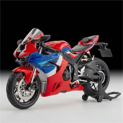 Collection 1:12 Motorcycle Model Diecasts Portable Racing Finger Motobike Simulation Collection Toys for H-ONDA CBR for Fireblade HRC(Red)