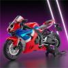 Collection 1:12 Motorcycle Model Diecasts Portable Racing Finger Motobike Simulation Collection Toys for H-ONDA CBR for Fireblade HRC(Red) view 2