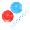Beaupretty 2pcs Juggling Spinning Plates with Sticks Beginner-Friendly Circus Skill Game for Adults Performance Props for Parties and Street Shows view 1