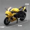 Collection 1/18 Motorcycle Model Diecasts Portable Racing Finger Motobike Simulation Collection Toys for Y-AMAHA YZF-R1(Yellow) view 2
