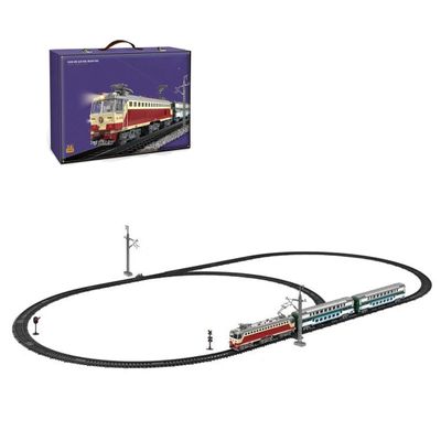 SS7C Alloy Steam Train Set with Electric Operation, Immersive Sound & Light Effects, and Long Circular Track for Educational Play and Collector Scenes
