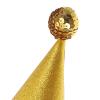 Abaodam 8pcs Birthday Party Cone Hats with Gold Silver Glitter Pom Poms Mini Celebration Headwear for Boy Girl and Photo Props for Festive Events view 3