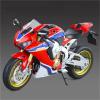 Collection 1/9 Motorcycle Model Diecasts Portable Racing Finger Motobike Simulation Collection Toys for H-ONDA CBR1000RR CBR 1000RR(Red) view 1