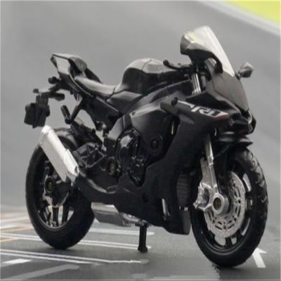 Collection 1/18 Motorcycle Model Diecasts Portable Racing Finger Motobike Simulation Collection Toys for Y-AMAHA YZF-R1(Black)