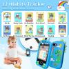 Kids Smart Touchscreen Camera Phone, Dinosaur Toy Phone Christmas Birthday Gifts for Boys Girls, 4.33" Touchscreen Learning Toy with Dual Camera Music Player, 8gb Kids Educational Device (A#) view 3