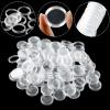 100 Pcs 21mm Transparent Coin Holder Capsules Round Plastic Storage Display Cases view 2