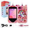 Kids Smart Touchscreen Camera Phone, Dinosaur Toy Phone Christmas Birthday Gifts for Boys Girls, 4.33" Touchscreen Learning Toy with Dual Camera Music Player, 8gb Kids Educational Device (D#) view 1