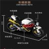Collection 1/18 Motorcycle Model Diecasts Portable Racing Finger Motobike Simulation Collection Toys for Ducati Monster 795(White) view 3