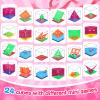 24 Pcs Valentines Day Gift Party Favors Mini Maze Puzzle Cubes Set Cards Handheld 3D Brain Teaser Balance Fidget Games School Exchanges Classroom Prizes Goodie Bags Stuffers for Kids Teens Adults view 2