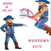 URAMAN Inflatable Pink Horse Stick with Paisley Bandana & Cowboy Lasso 3 Pcs Cowgirl Party Costume Set Pony Stick for Birthday Christmas & Western Themed Party Supplies view 2