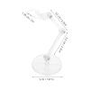Abaodam 2pcs Transparent Action Figure Display Stands for Dolls and Models Sturdy Support Base Holder for Collectible Figures Model Support with Posing Flexibility for Display and view 2