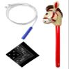 URAMAN Inflatable Red Horse Stick with Paisley Bandana & Cowboy Lasso 3 Pcs Cowgirl Party Costume Set Pony Stick for Birthday Christmas & Western Themed Party Supplies view 1