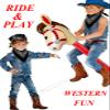 URAMAN Inflatable Red Horse Stick with Paisley Bandana & Cowboy Lasso 3 Pcs Cowgirl Party Costume Set Pony Stick for Birthday Christmas & Western Themed Party Supplies view 2