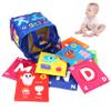 Alphabet Flash Cards 26Pcs Early Educational Soft Alphabet Cards with Pictures Parent-Child Washable Cartoon ABC Flash with Storage Bag for Home, Preschool Baby view 2