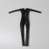 1/12 Scale Female Black Tight Bodysuit for 6-inches Action Figure Body Doll, 1/12 Scale Doll Fitness Female Action Figure Turtleneck Long Sleeved Jumpsuit Stretchy Clothes Costume view 3